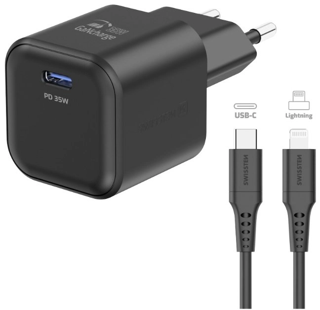 Swissten Network Charger GaN USB-C 35W