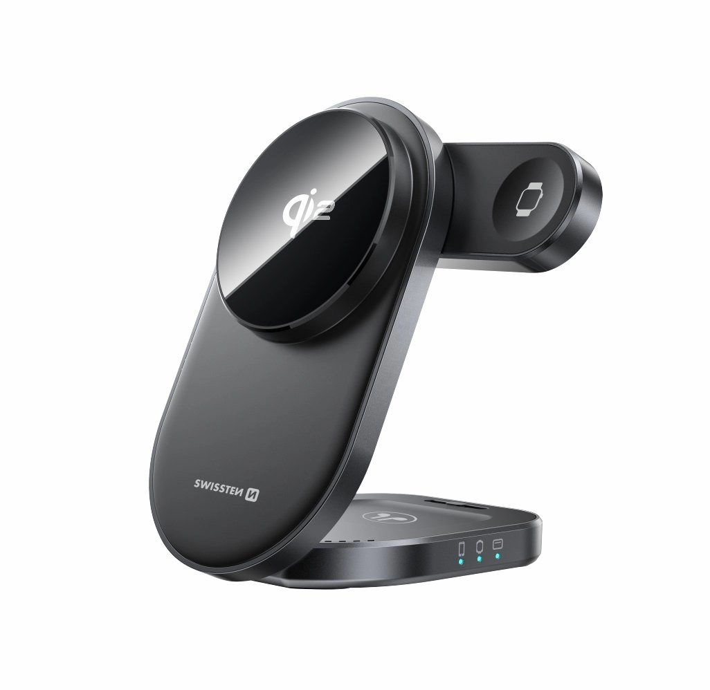Swissten MagBase 3in1 Foldable Wireless Qi2