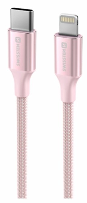 Swissten Textile II USB-C - Lightning