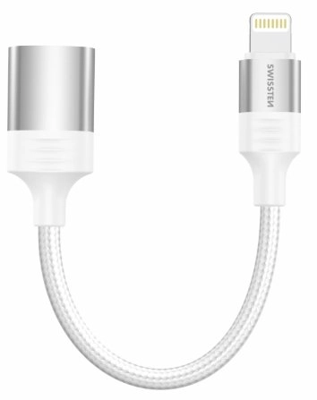 Swissten Textile Lightning - USB-A OTG