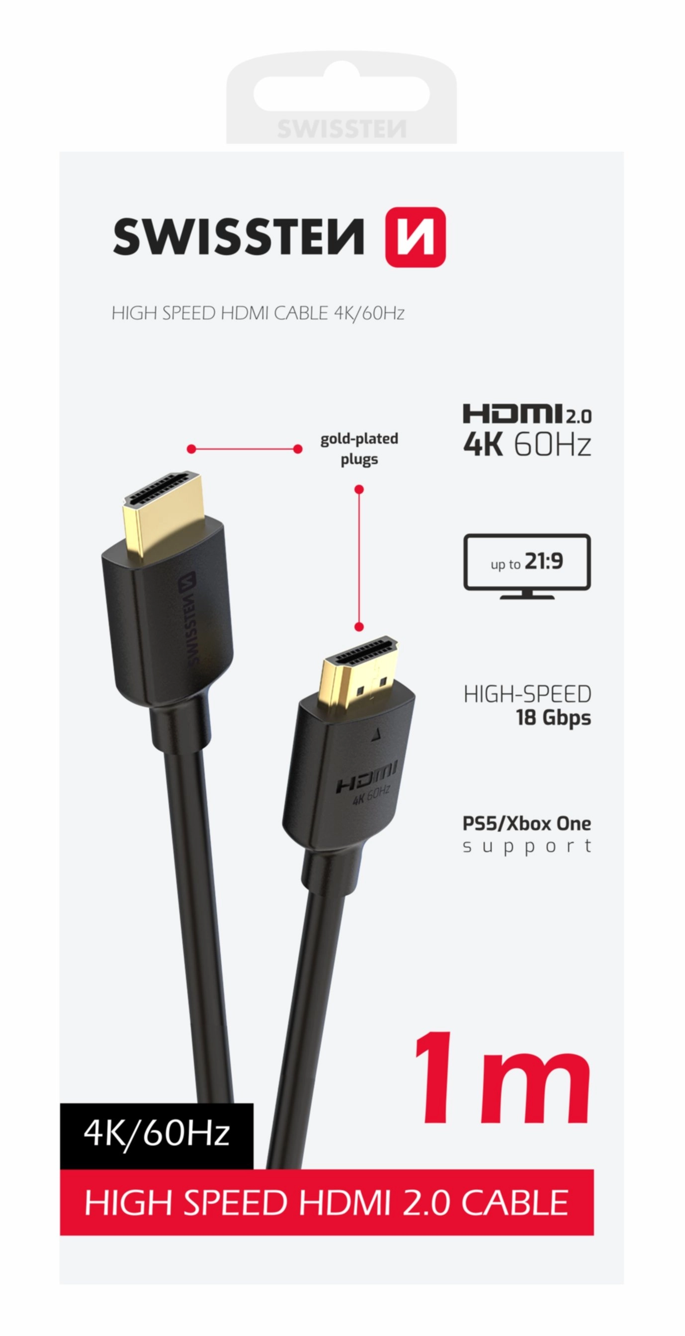 Swissten HDMI to HDMI 4K Cable