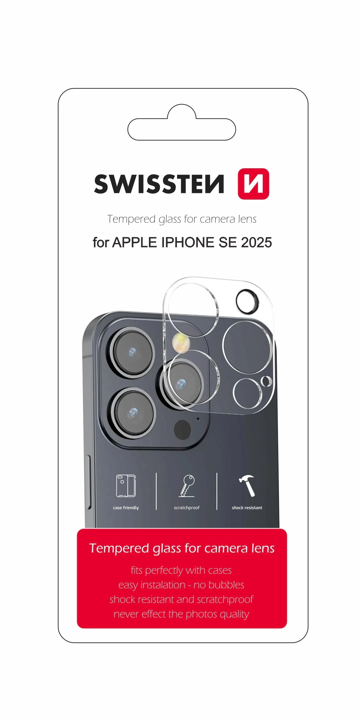 Swissten Temepered Glass for Camera Lens