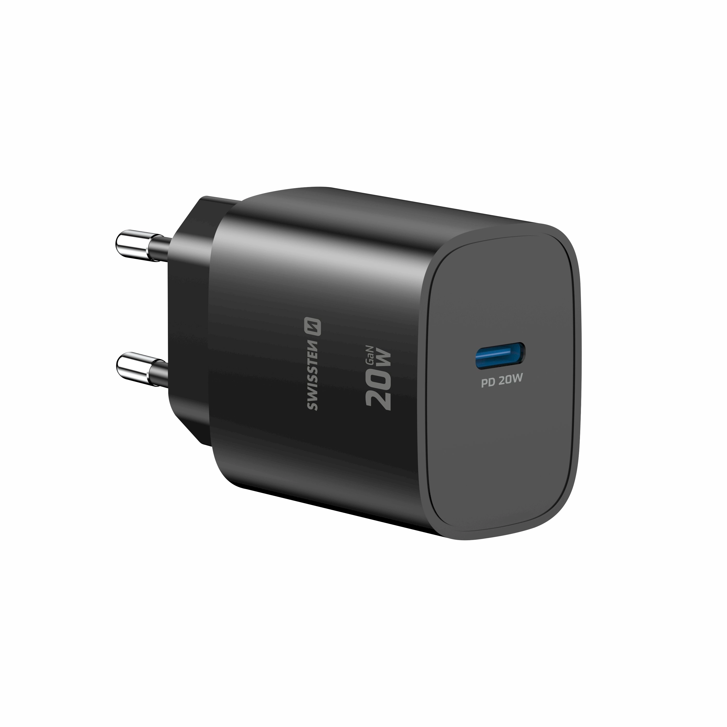 Swissten Edge Travel Charger USB-C GaN