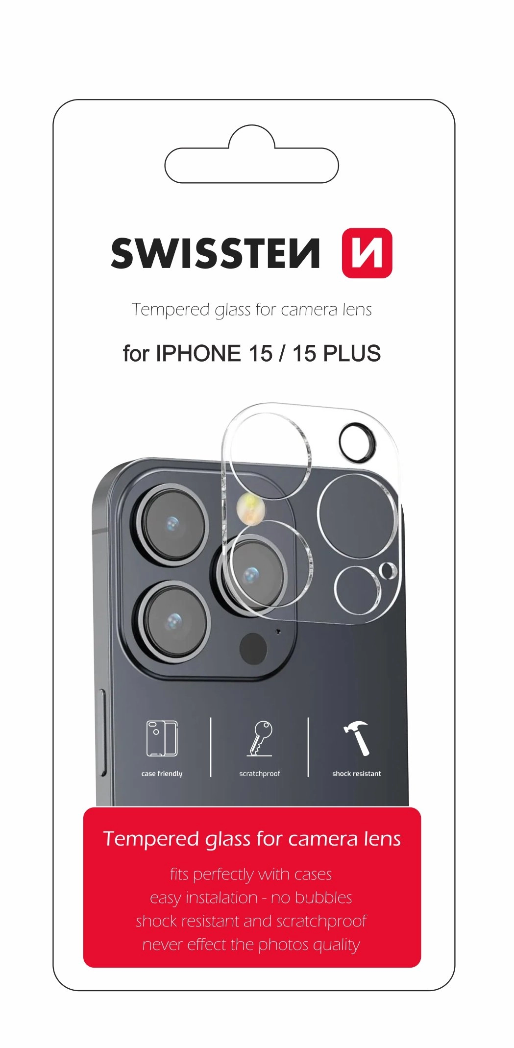 Swissten Tempered Glass For Camera Lens