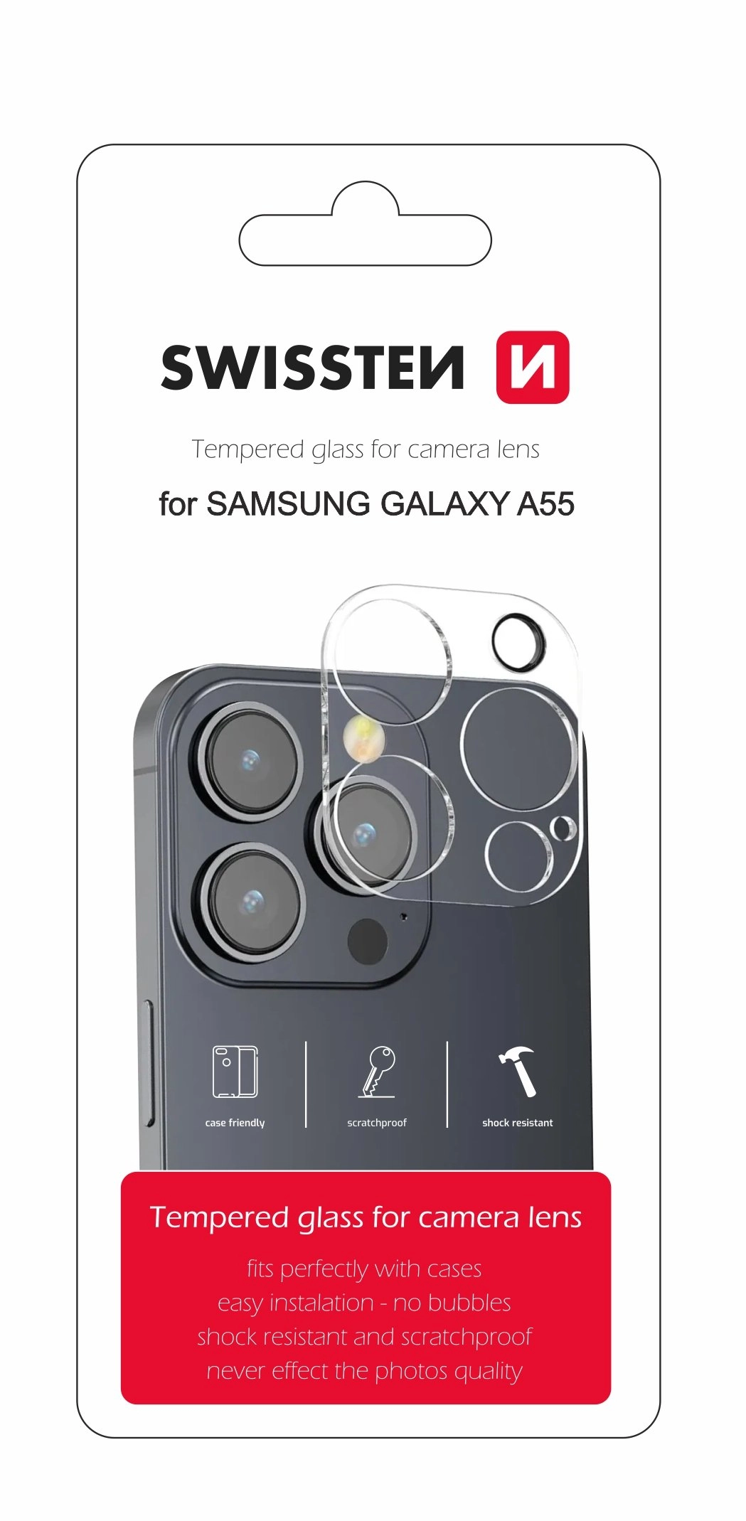Swissten Tempered Glass For Camera Lens