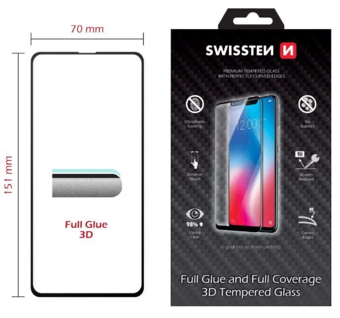 Swissten Ultra Durable Full glue /