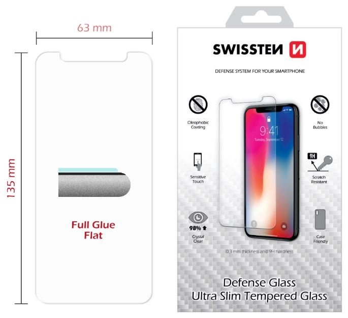 Swissten Tempered Glass Premium 9H Screen