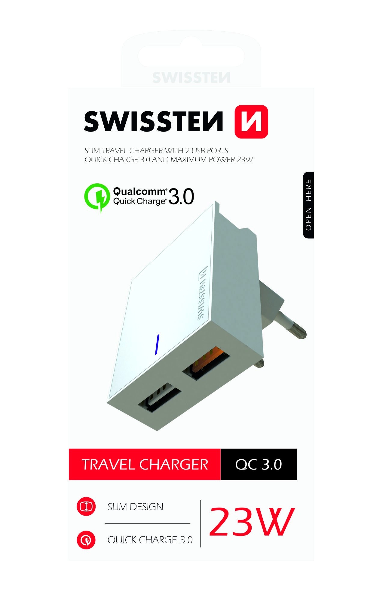 Swissten Premium Travel Charger 2X USB