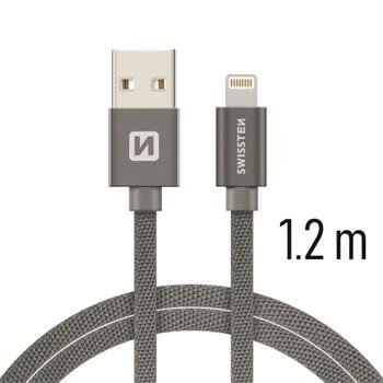 Swissten Textile Fast Charge 3A Lightning