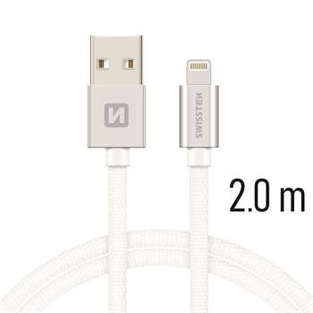 Swissten Textile Fast Charge 3A Lightning