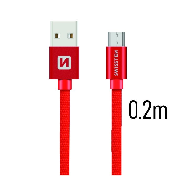 Swissten Textile Quick Charge Universal Micro