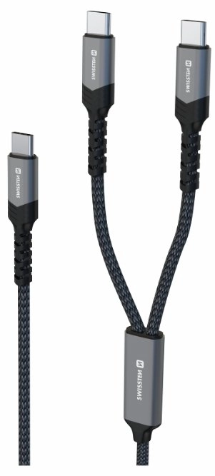 Swissten 2in1 Charging USB-C / 2x