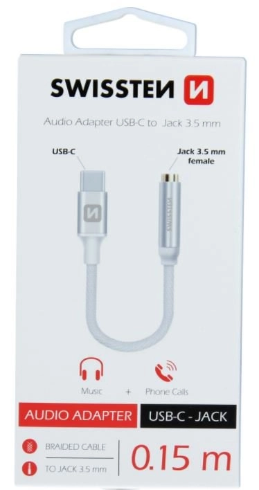 Swissten USB-C to Jack 3.5mm