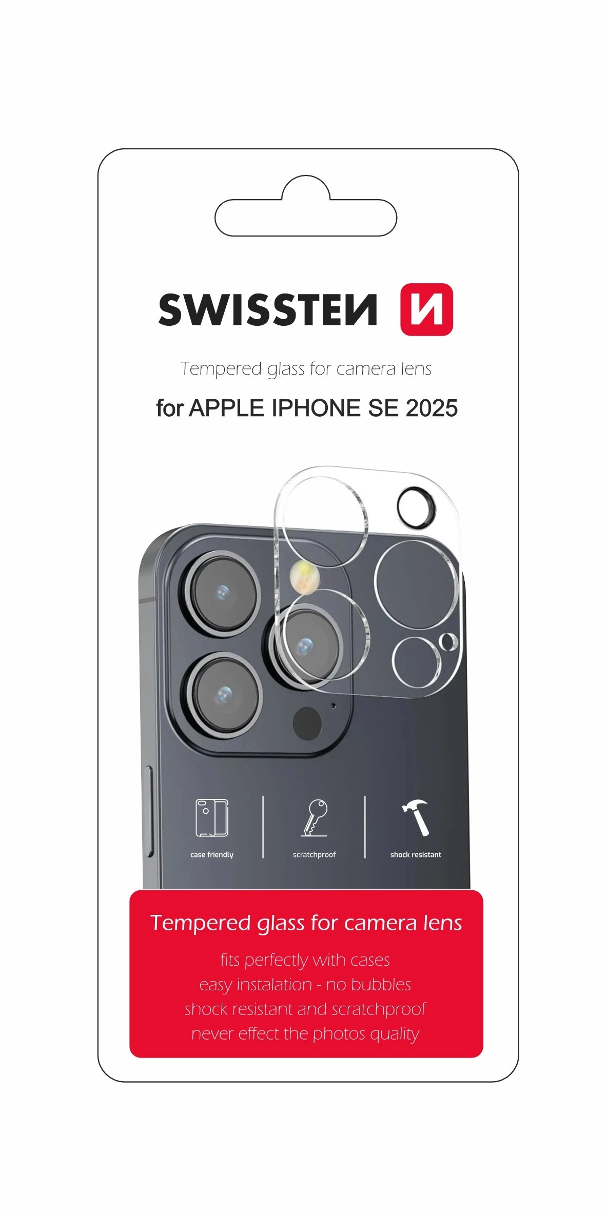 Swissten Temepered Glass for Camera Lens