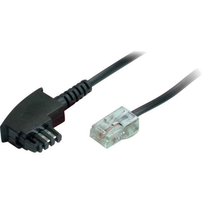 S/CONN TAE-F/RJ-45  2 m Transparent  Black