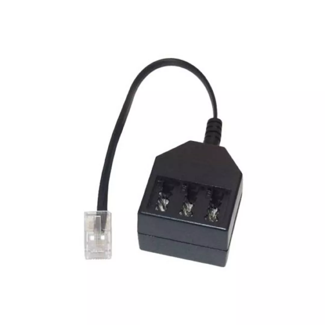 S/CONN 71018-2 telephone splitter Black 71018-2