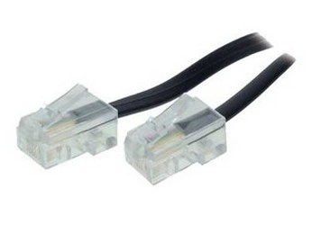 S/CONN 3m RJ45 Black  Transparent 70083-8/4