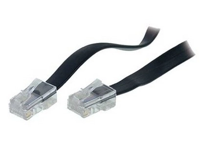 S/CONN 3m RJ45 Black  Transparent 70083-8/8