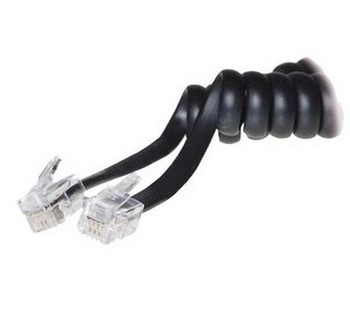 S/CONN 4m RJ10 Black Transparent 70135