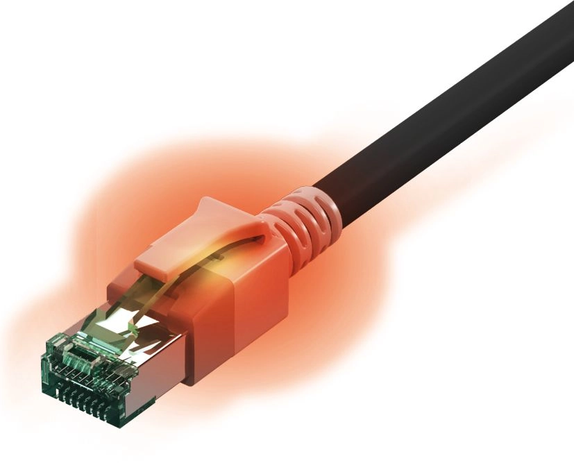 Sacon 442628 200 networking cable Black