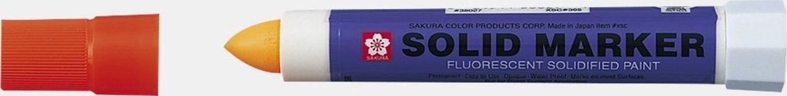 Sakura Marker Solid pomarańczowy FLUO do