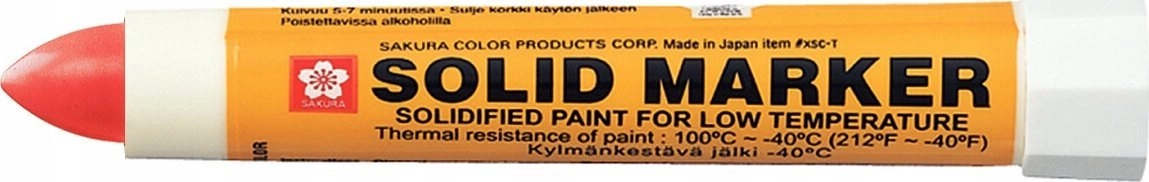 Sakura Marker Solid czerwony do niskich