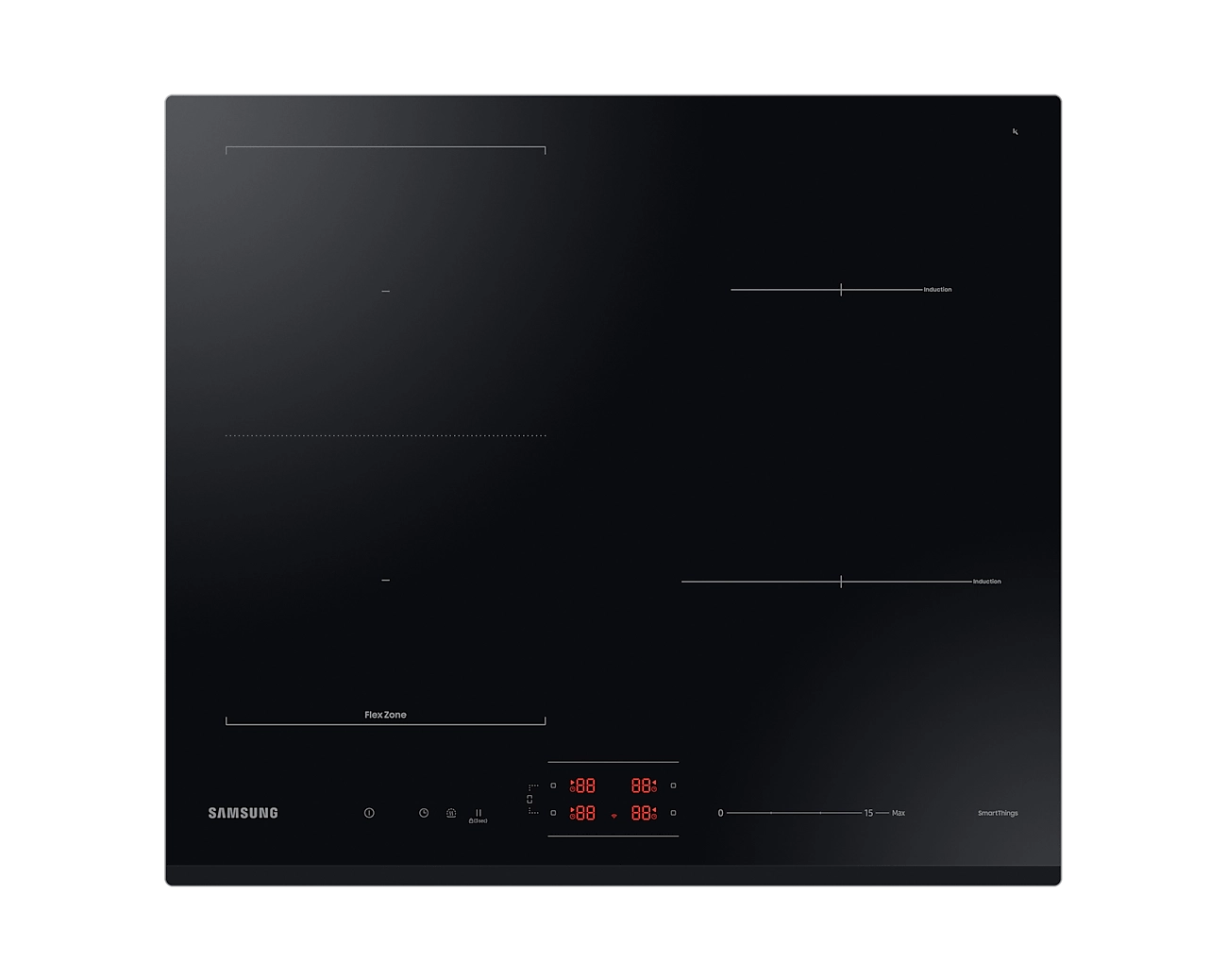 Samsung NZ64B5046GK Black Built-in 59 cm