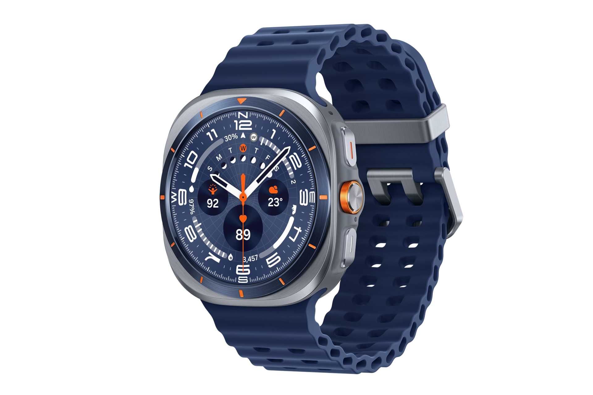 Samsung Galaxy Watch Ultra 3,81 cm (1.5") AMOLED 47 mm Digitāls 480 x 480 pikseļi Skārienjūtīgais ekrāns 4G Zils Wi-Fi GPS