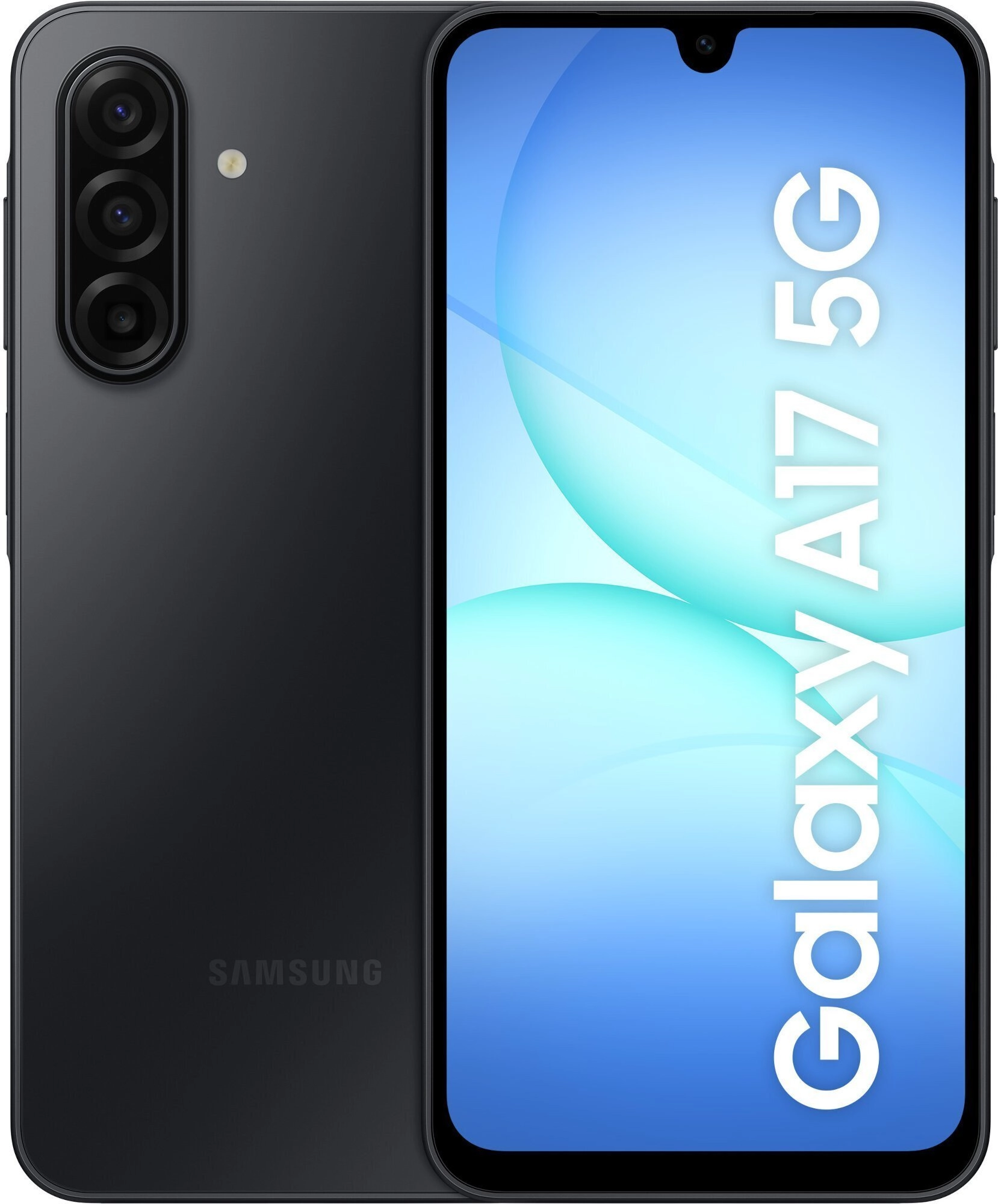Samsung Galaxy A17 5G 17 cm (6.7") Divas SIM kartes Android 15 USB Veids-C 4 GB 128 GB 5000 mAh Melns