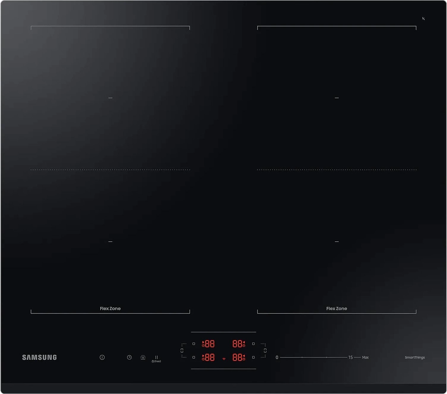 Samsung NZ64B5066GK Black Built-in 60 cm