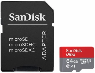 Atminties kortelė Sandisk Ultra microSDXC 64GB