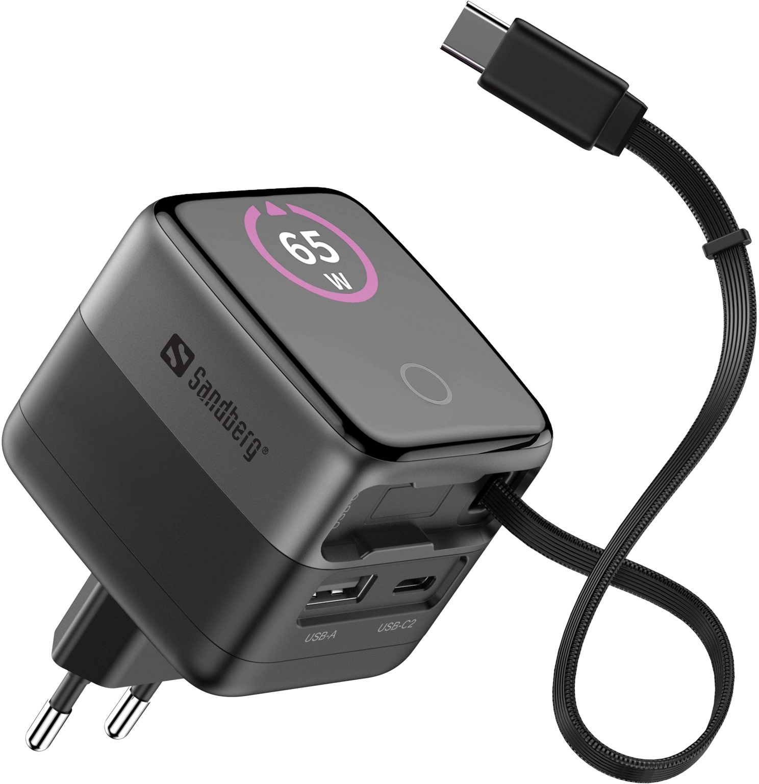 Sandberg Charger PD65W Display + Cable