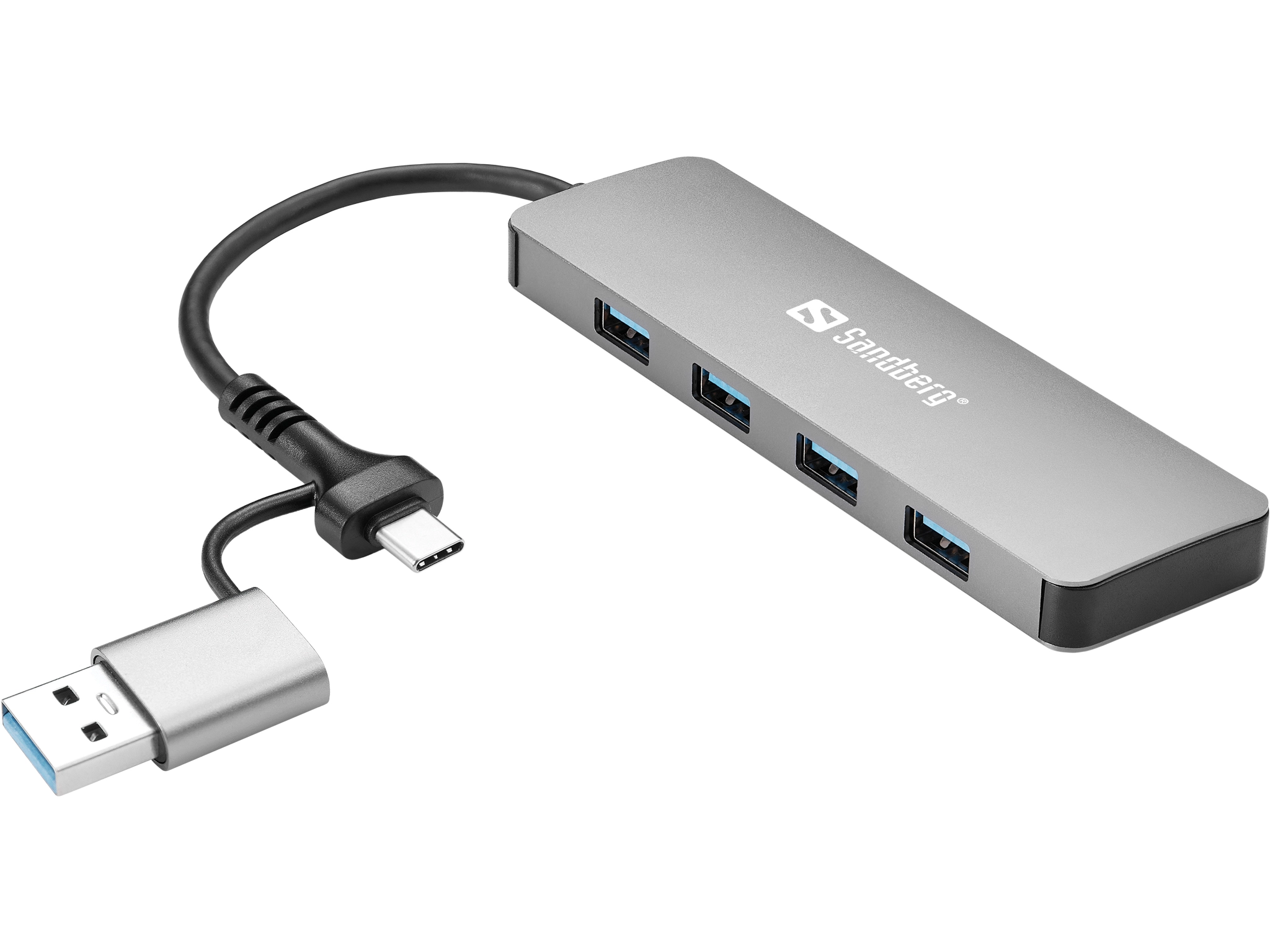 Sandberg USB-C/A iki 4xUSB 3.0