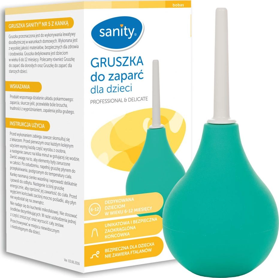 Sanity Pear for constipation with canal