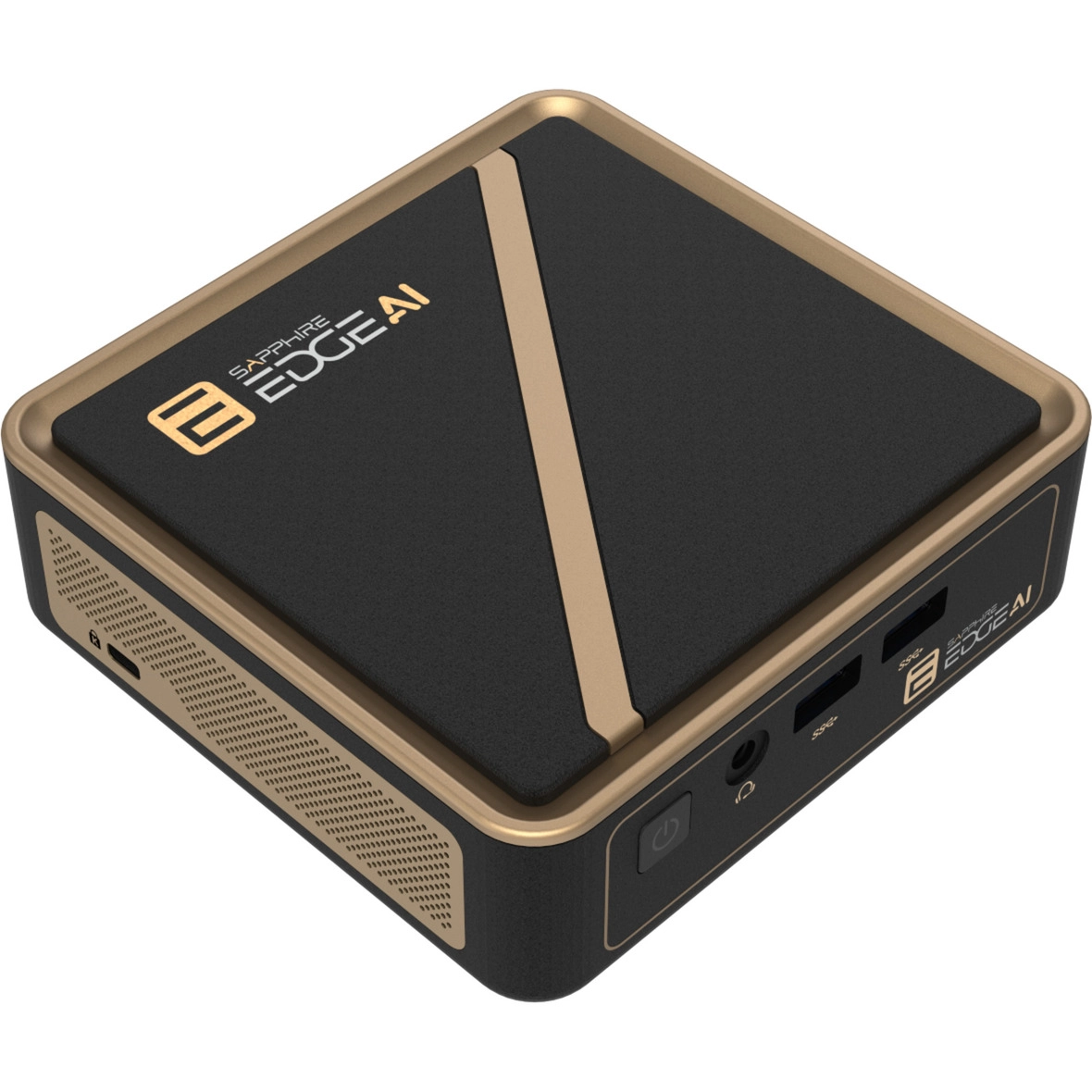 SAPPHIRE EDGE AI 350 Barebone black/gold