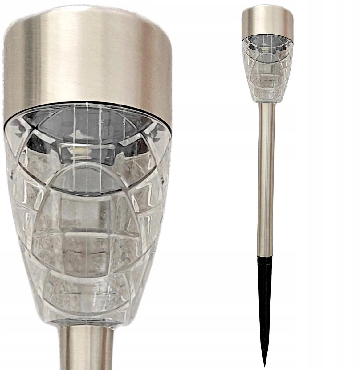 SOLAR LAMP 5.5X39.5CM INOX