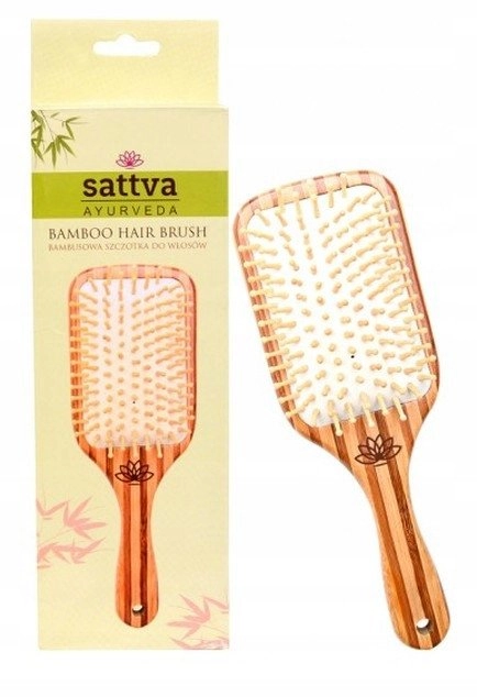 SATTVA_Ayurveda Bamboo Hair Brush bambusowa szczotka