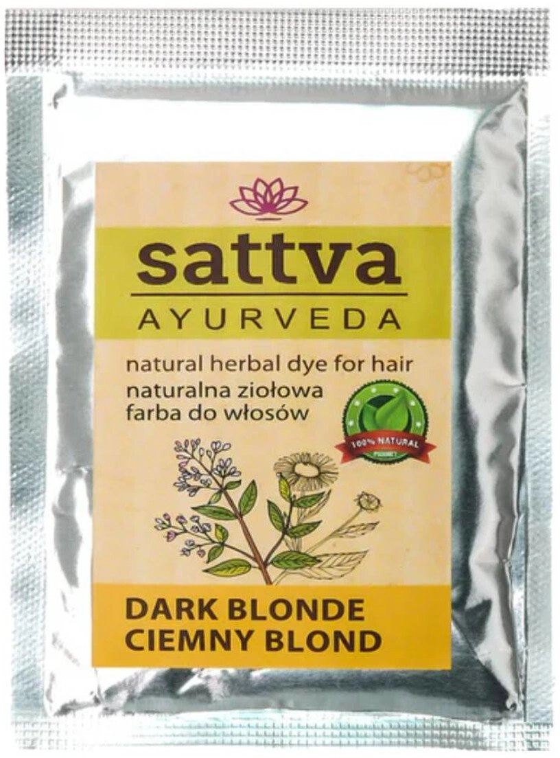 SATTVA_Ayurveda natural herbal hair dye dark