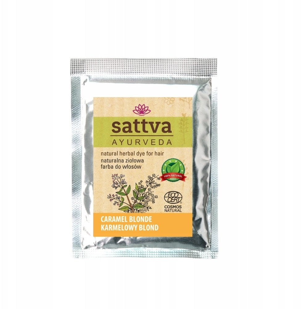 SATTVA_Ayurveda natural hair dye henna caramel