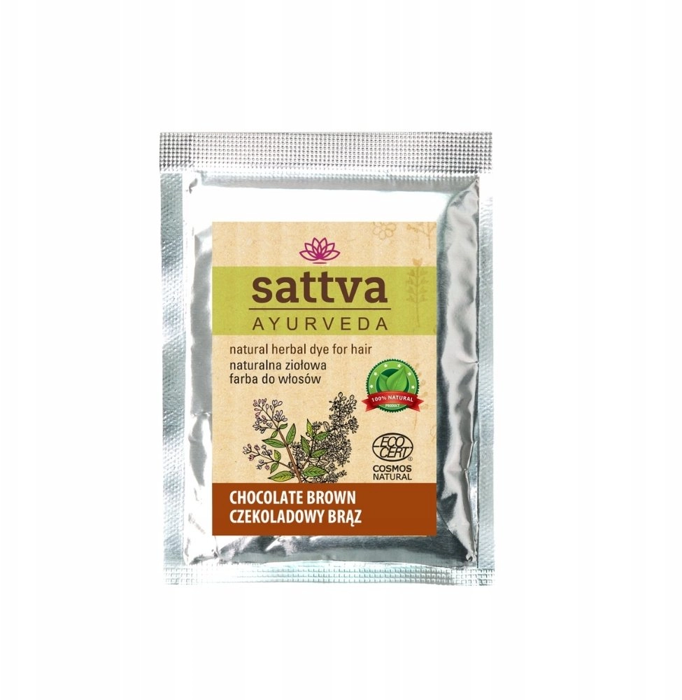 SATTVA_Ayurveda natural hair dye chocolate brown
