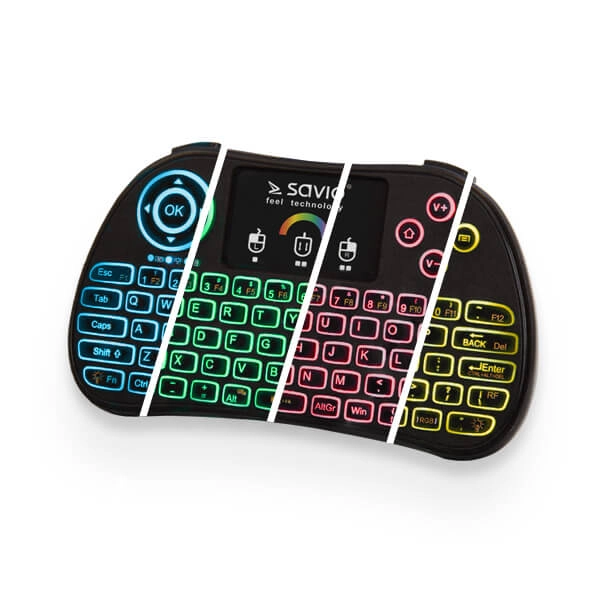 Savio KW-03 RGB Illuminated Wireless Keyboard