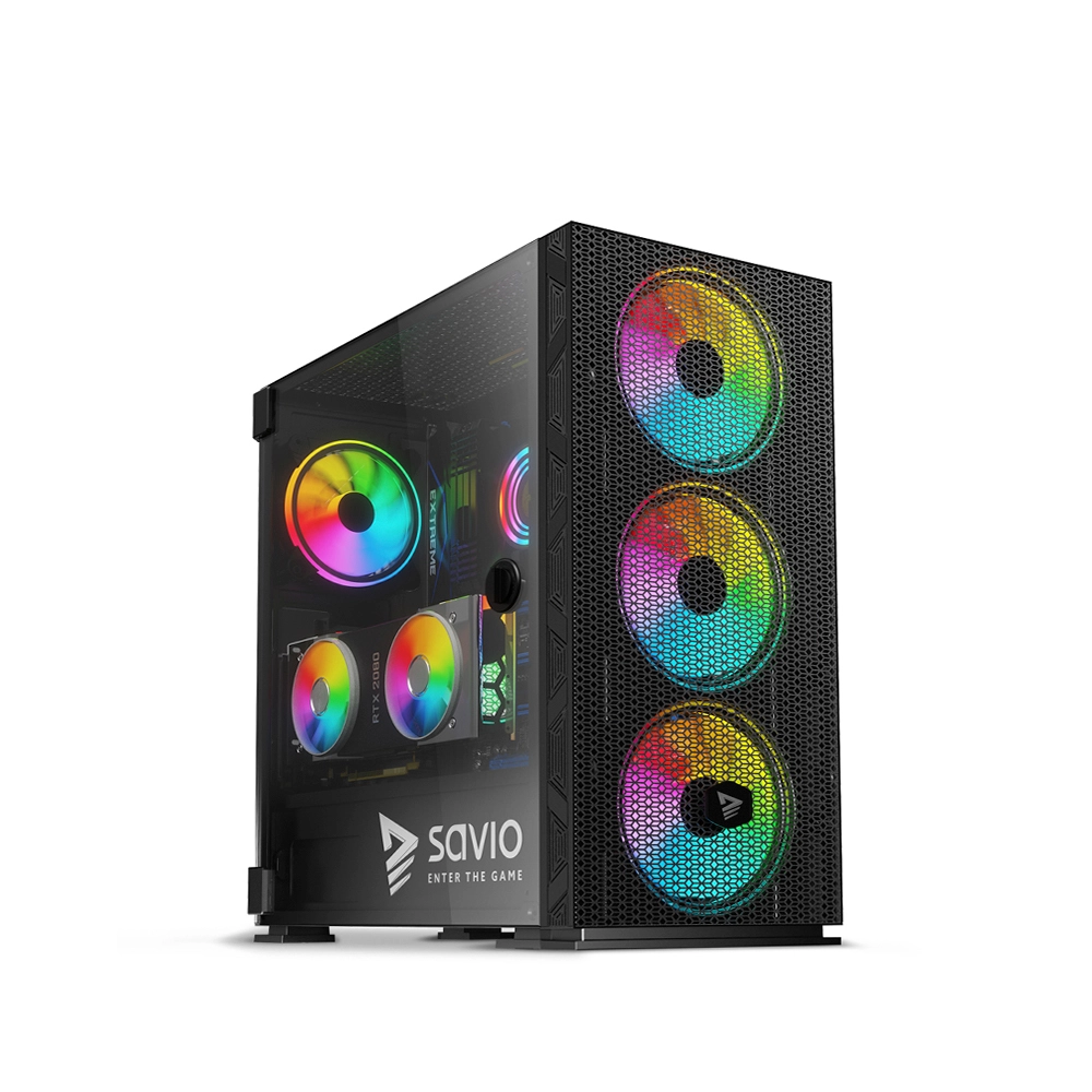 Raptor X1 ARGB Mesh/Glass Black