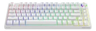 Klaviatūra Savio Wireless Mechanical Phenix White 75% Outemu Yellow Pro