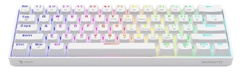Klaviatūra Savio Whiteout X2 Outemu Peach Silent