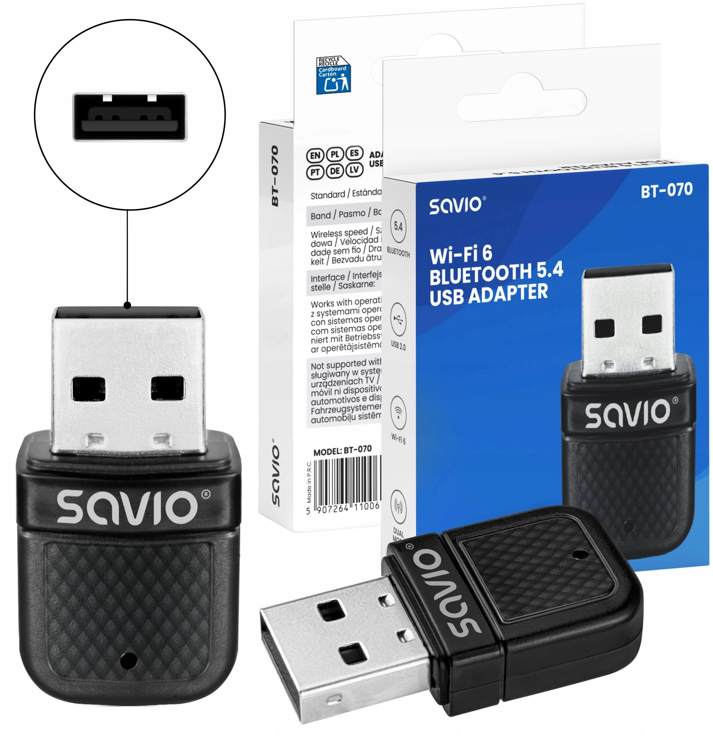 Adapter USB WiFi 6 Bluetooth 5