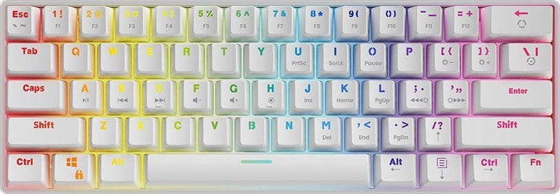 Klawiatura Savio WHITEOUT Outemu Red (SAVGK-WHITEOUT