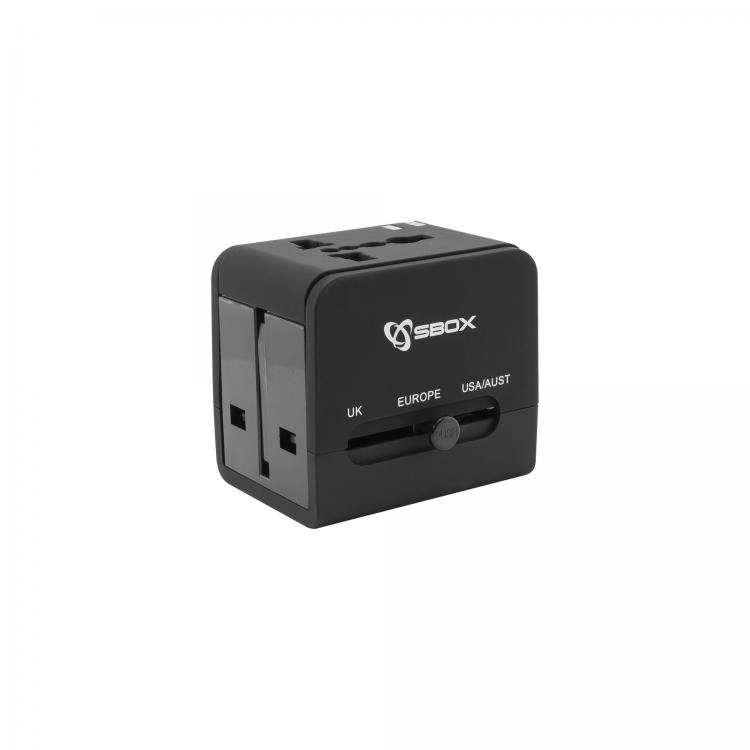 UNIVERSAL TRAVEL ADAPTER + USB CHARGER