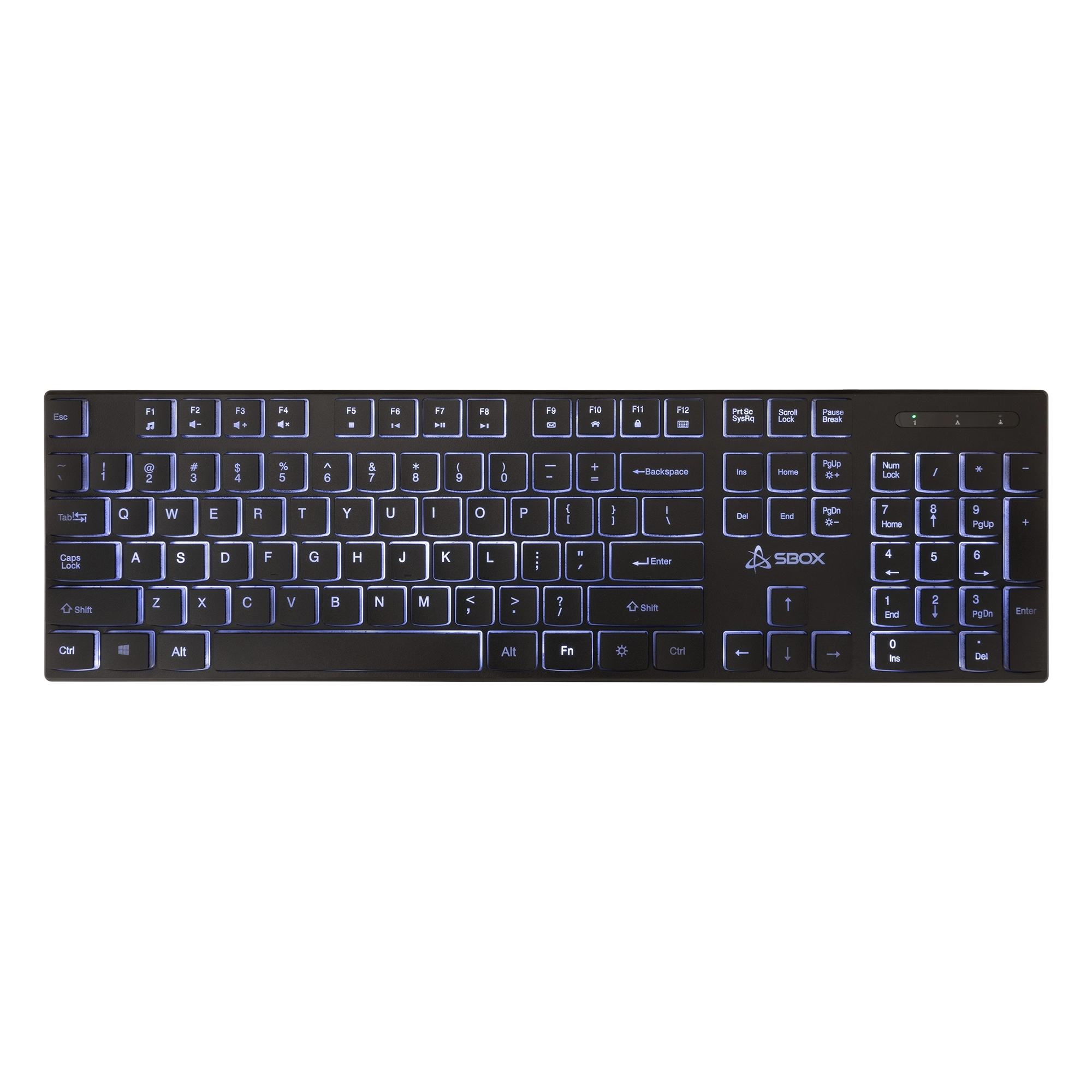 Sbox K-22 Keyboard US Black T-MLX58970