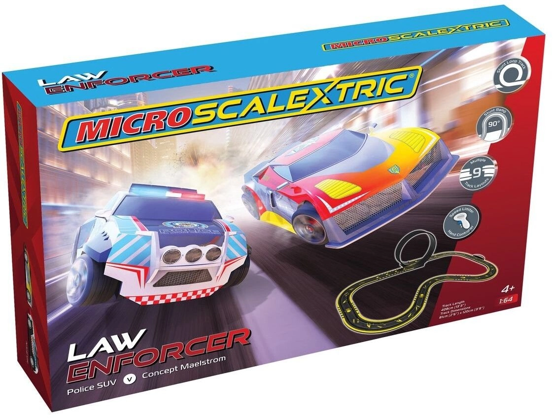 Scalextric Micro Scalextric ``Law Enforcer`` Racetrack