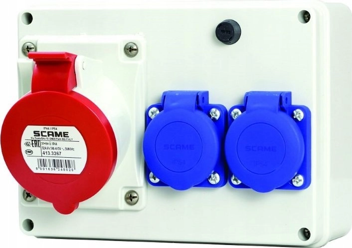 Scame Rozdzielnica budowlana natynkowa 1x32A/5P 2x230V